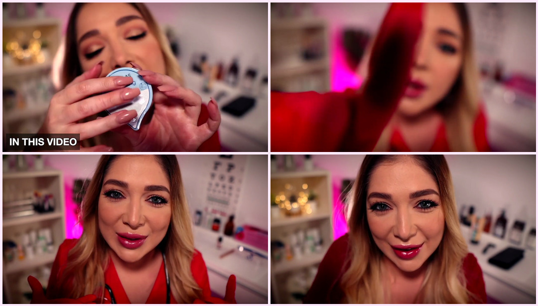 最快的 ASMR 护士检查、颅神经检查、眼科检查、理发店 RP 和化妆应用 Tati ASMR视频