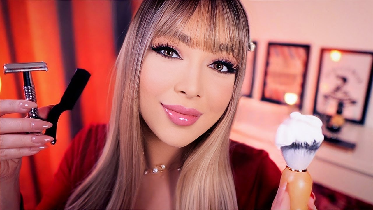 ASMR 最好的剃须刀理发店角色扮演，轻浮 ASMR
