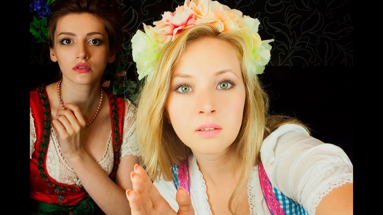 慕尼黑啤酒节后的 ASMR 医疗援助：照顾两个女孩/体检