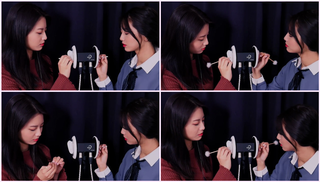 双耳清洁与隐藏双胞胎 [No Talking ASMR] 耳钉视频，睡眠感应，耳朵清洁，蜂蜜蜂蜜苏娜，asmr 苏娜，失眠，失眠， 双胞胎Asmr ASMR视频