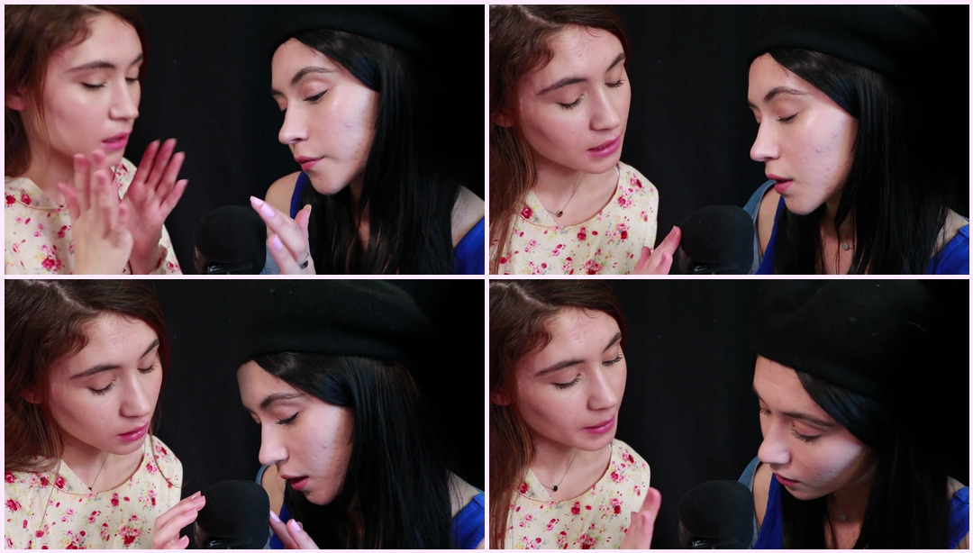 ASMR |双胞胎听不懂的耳语 |麦克风触摸 双胞胎Asmr ASMR视频