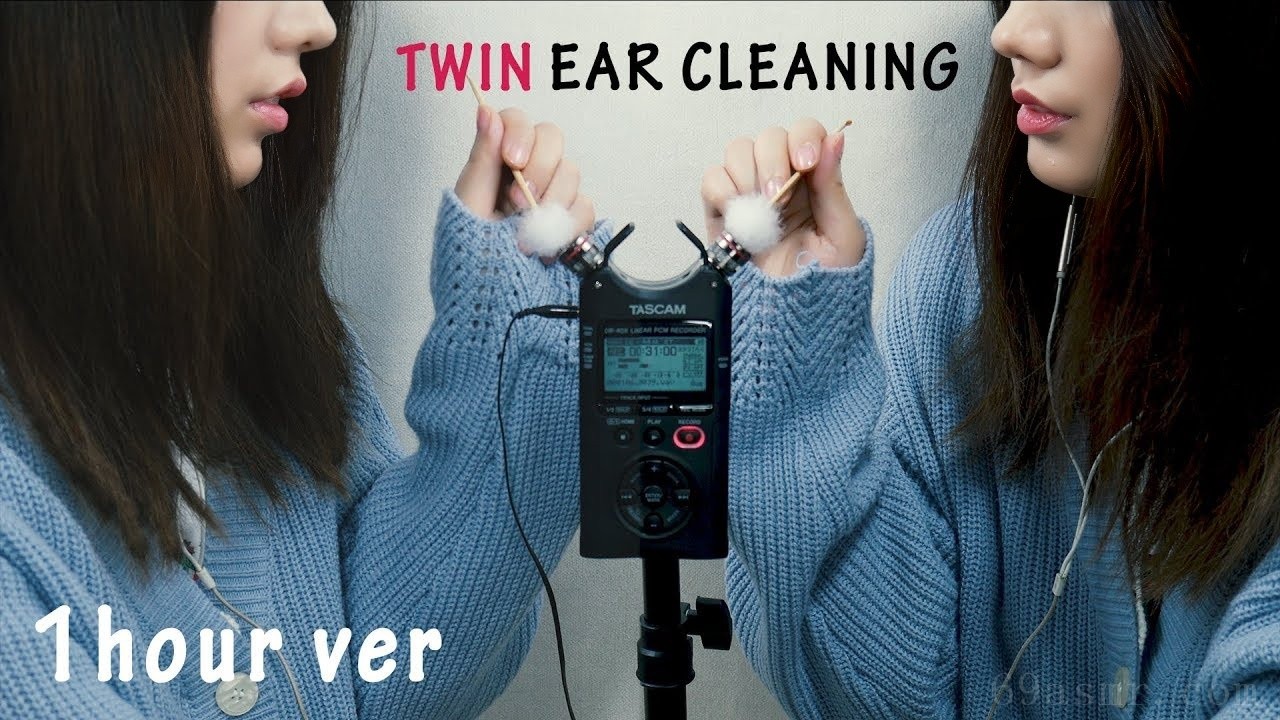 ASMR 1 小时双蓬松耳朵清洁，带来强烈刺痛 |粗糙 |双耳|没有挡风玻璃（不说话）