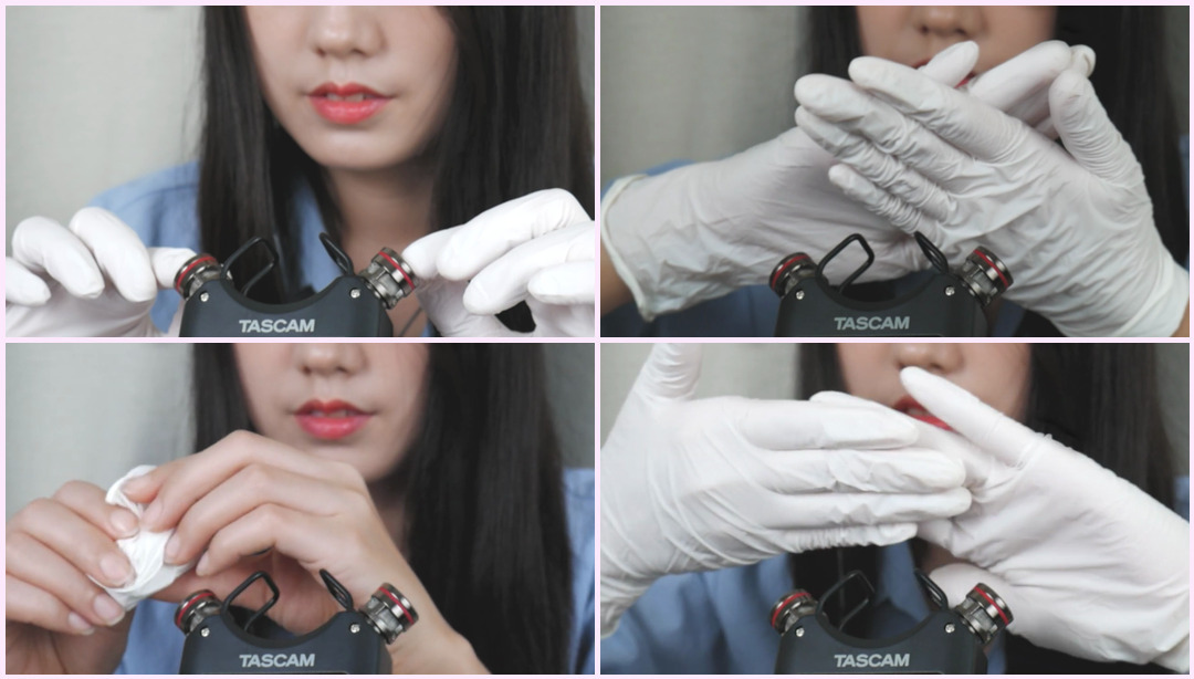 ASMR 麦克风抓挠和触摸乳胶手套 |硬耳清洁|没有挡风玻璃（不说话） Sonagi ASMR视频