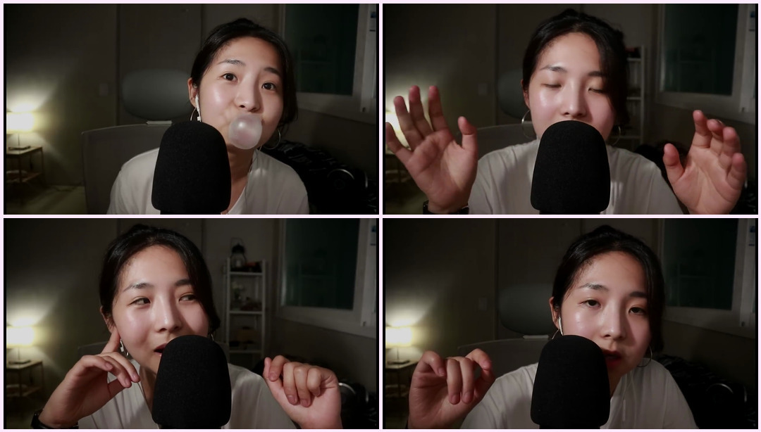 [Korean Korean ASMR] 口香糖 Ramble Hamvei ASMR视频