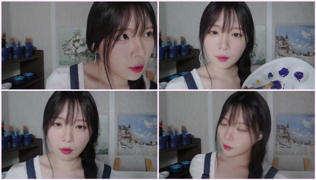 ASMR(Sub) 学校美术老师 情景剧 / 脸部彩绘、后视录制、脸部彩绘学校美术老师 RP nara ASMR视频