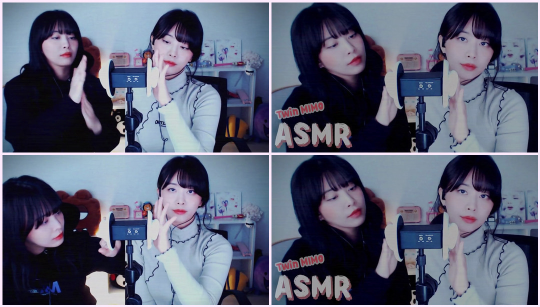 [ASMR] TWIN Lotion Ear Massage Weird Twin Ear Massage (20min) l 3DIO Mimo ASMR视频