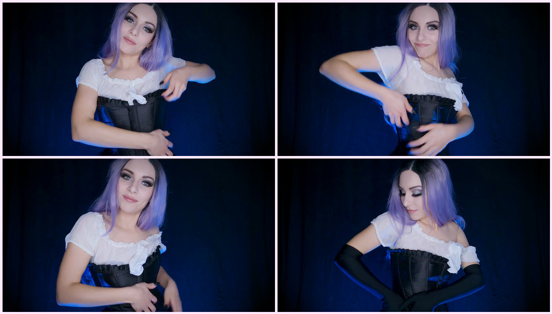 ASMR SCRATCHING 黑色缎面紧身胸衣，黑色亚克力长指甲和缎面长手套。 （不说话）- 女仆Asmr ASMR视频