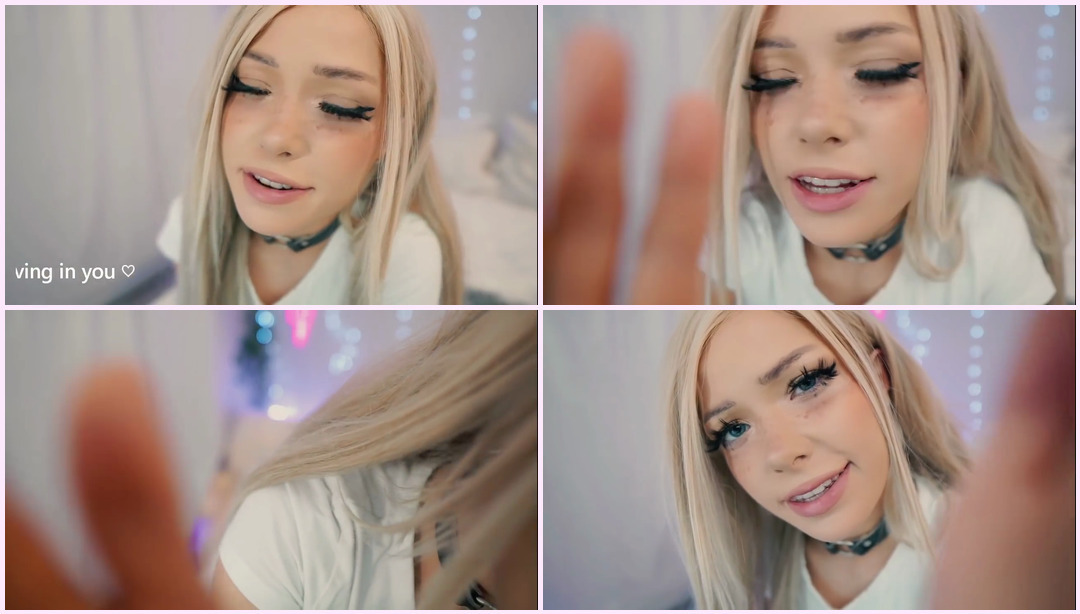 安慰你的焦虑♡女朋友角色扮演ASMR♡焦虑和压力♡梳理头发♡拥抱 DOLLBLUSH ASMR视频