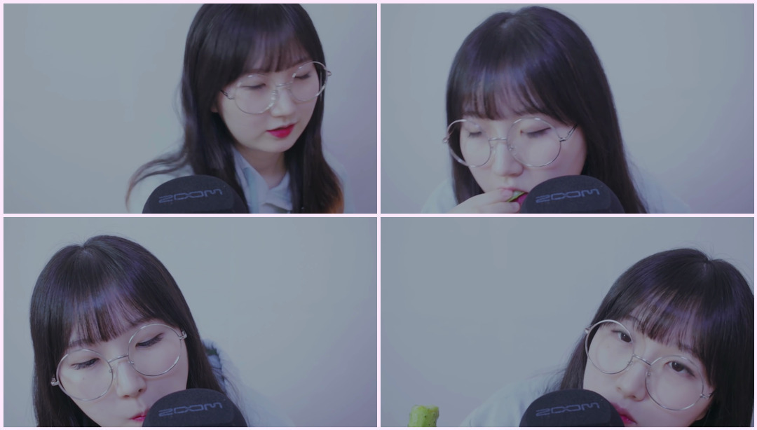 [ASMR Korean , ASMR Korean] 吃脆黄瓜吃声音 Eraing ASMR视频